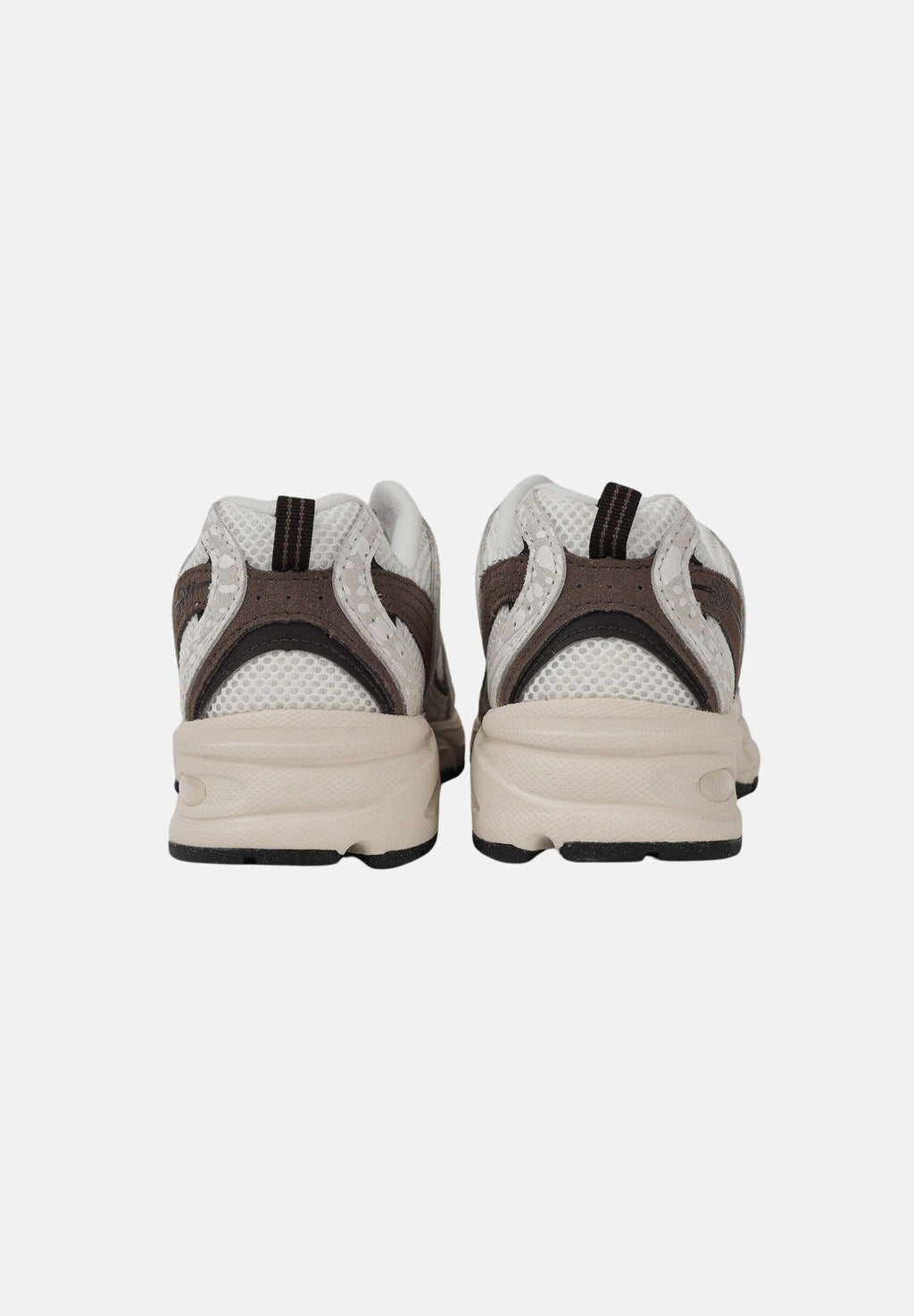 NEW BALANCE 530 cream and brown sneakers for women
