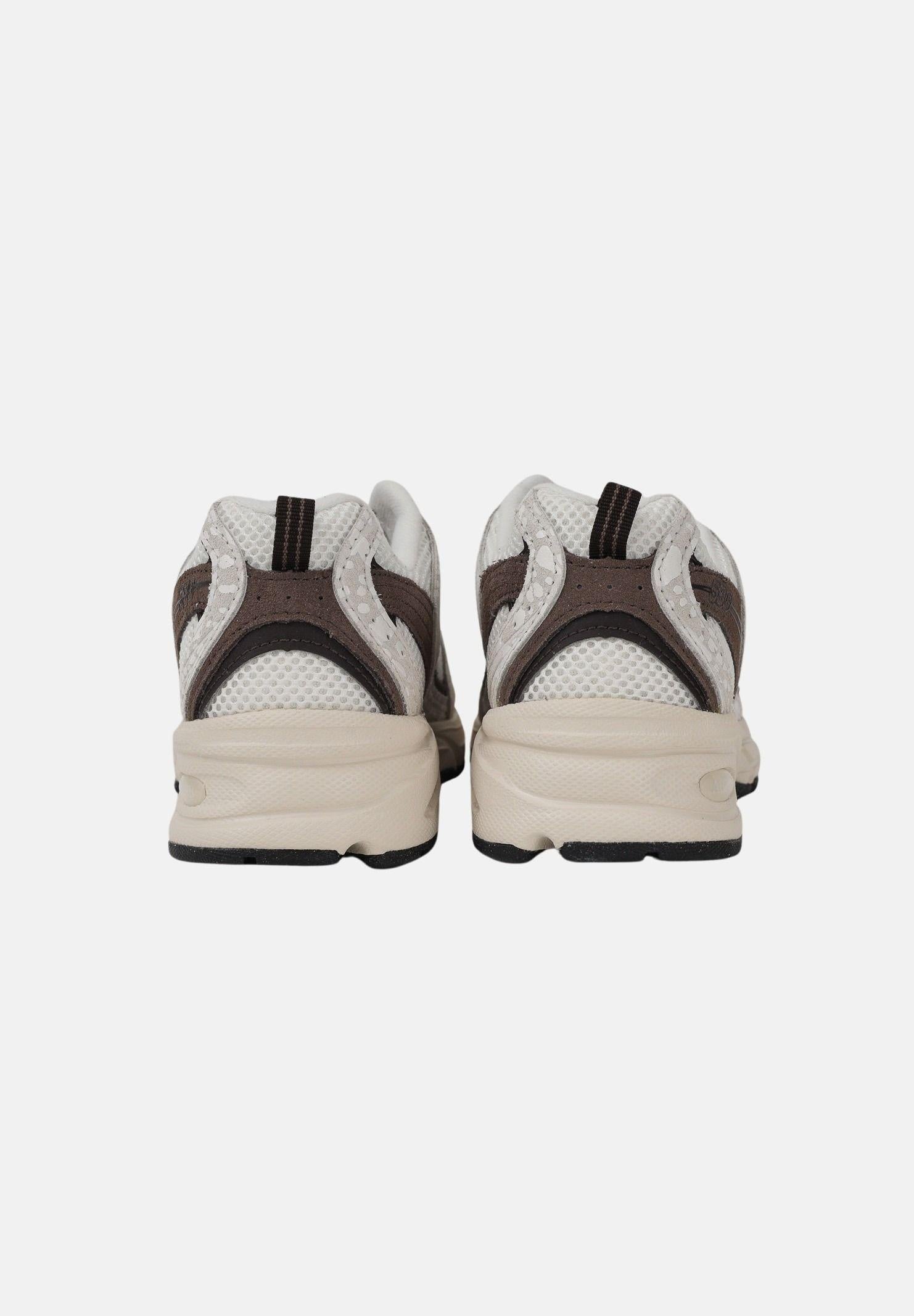 NEW BALANCE 530 cream and brown sneakers for women