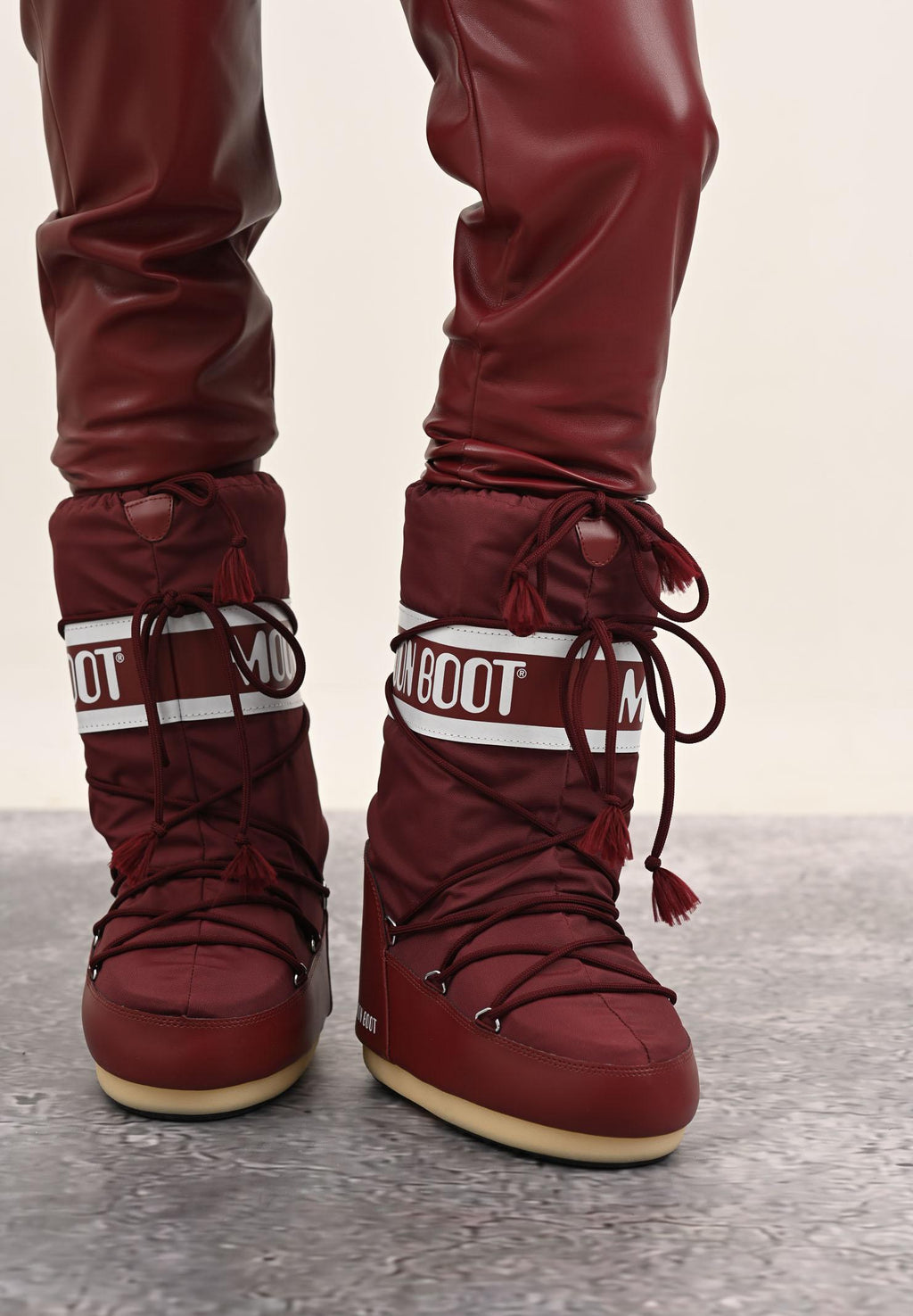 MOON BOOT ICON burgundy snow boots