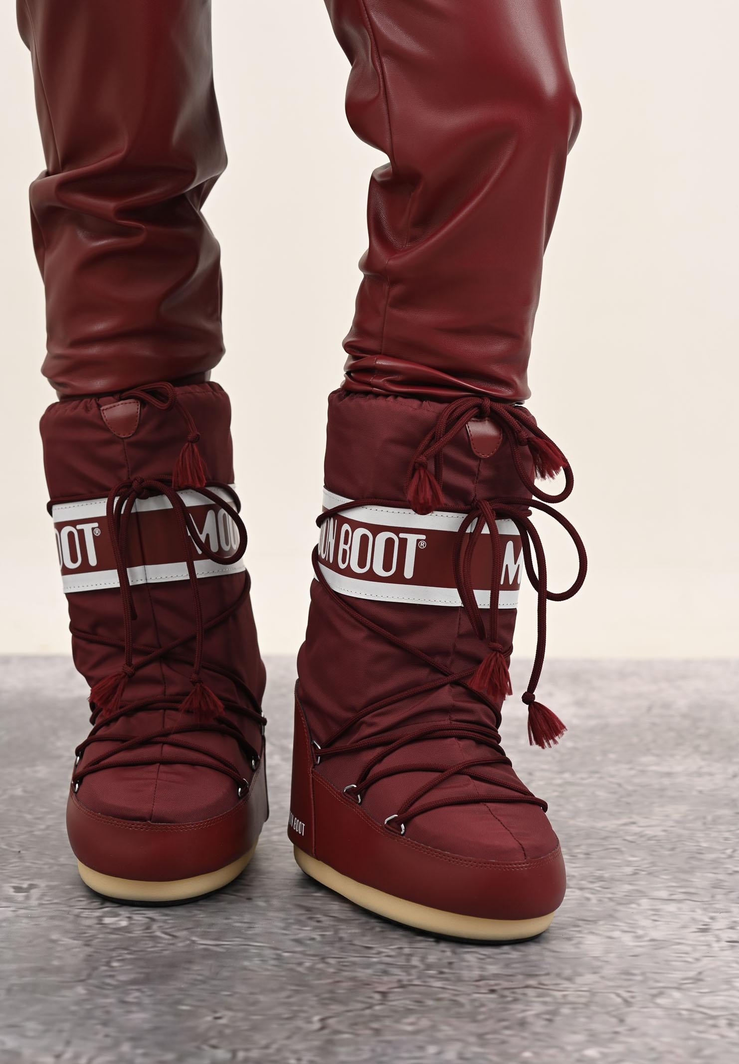 MOON BOOT ICON burgundy snow boots