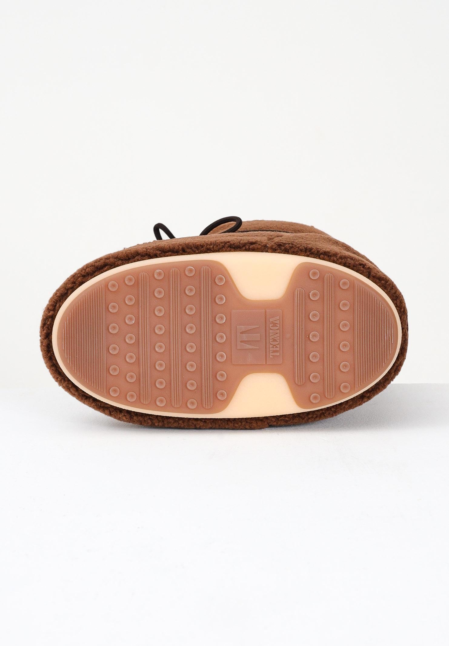 MOON BOOT Women's Brown Teddy ICON Snow Boots