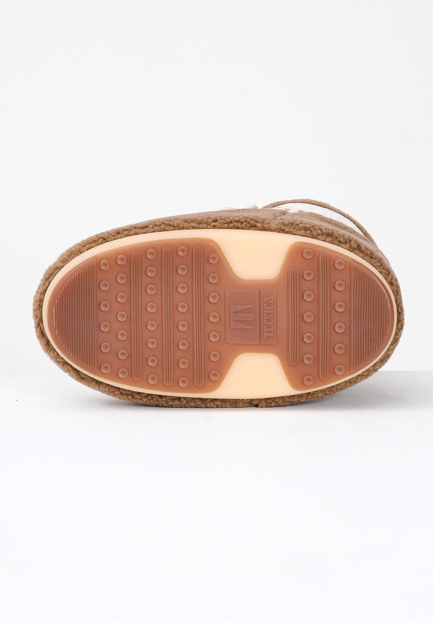 MOON BOOT Women's ICON LOW Brown Teddy Snow Boots